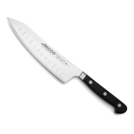 Couteau Rocking Santoku Opéra - Lame 18cm alvéolée Silk Edge