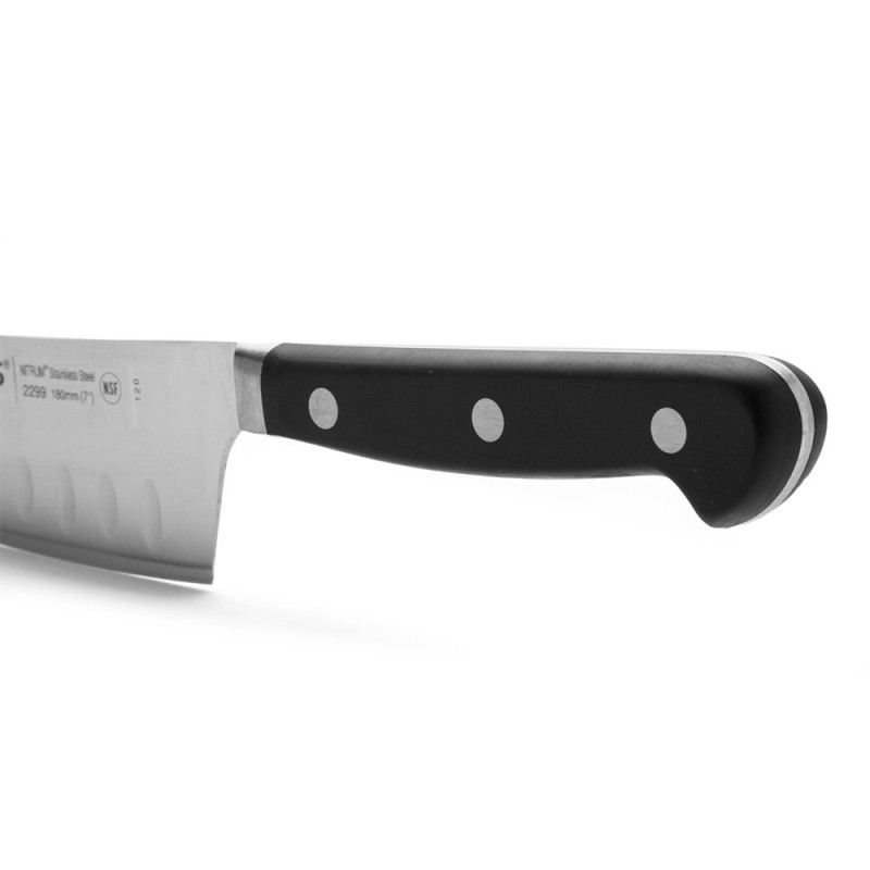 Couteau Rocking Santoku Opéra - Lame 18cm alvéolée Silk Edge