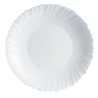 Assiette plate Feston 25cm en opale blanc