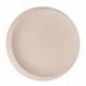 Assiette Gourmet Ø37 cm porcelaine beige Collection New Moon - 370x370x30 mm