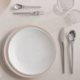 Assiette Gourmet Ø37 cm porcelaine beige Collection New Moon - 370x370x30 mm