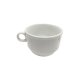 Tasse à déjeuner Volute blanche 26 cl - Porcelaine