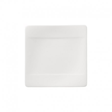 Assiette à pain 16x16 cm - porcelaine blanche - Collection Modern Grace