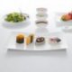 Assiette plate 24x14 cm - à sushi - porcelaine blanche - Collection Modern Grace
