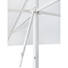 Parasol EOLO PURETI - Blanc / Toile blanche - 9 kg - Ø tube 4,8 cm - Toile 250x250 cm - Ht totale 266 cm