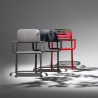 Fauteuil RIVA polypro et fibre de verre empilable - Anthracite