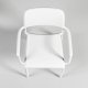 Fauteuil RIVA polypro et fibre de verre empilable - Blanc