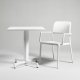 Fauteuil RIVA polypro et fibre de verre empilable - Blanc
