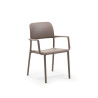 Fauteuil RIVA polypro et fibre de verre empilable - Tortora