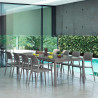 Fauteuil RIVA polypro et fibre de verre empilable - Tortora