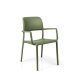 Fauteuil RIVA polypro et fibre de verre empilable - Agave