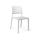 Chaise COSTA BISTROT polypro et fibre de verre empilable - Blanc