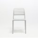 Chaise COSTA BISTROT polypro et fibre de verre empilable - Blanc