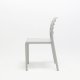 Chaise COSTA BISTROT polypro et fibre de verre empilable - Blanc