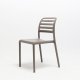 Chaise COSTA BISTROT polypro et fibre de verre empilable - Tortora