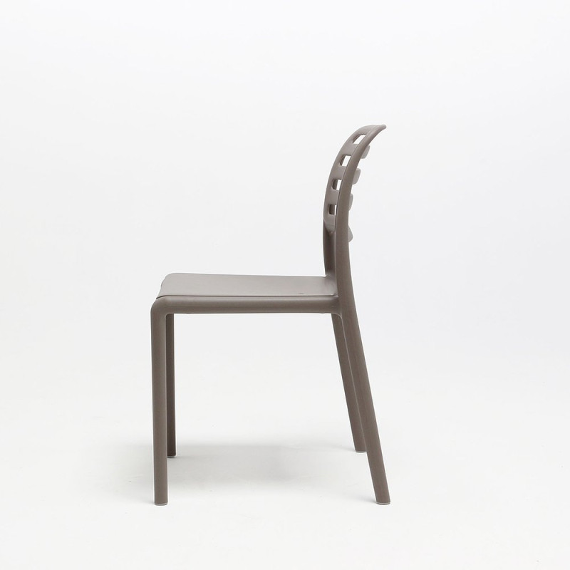 Chaise COSTA BISTROT polypro et fibre de verre empilable - Tortora