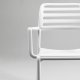 Fauteuil COSTA polypro et fibre de verre empilable - Blanc