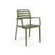Fauteuil COSTA polypro et fibre de verre empilable - Agave