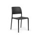 Chaise BORA BISTROT polypro et fibre de verre empilable - Anthracite