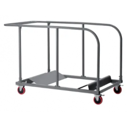 Chariot pour tables pliantes rondes pour 13 ou 15 tables