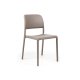 Chaise BORA BISTROT polypro et fibre de verre empilable - Tortora