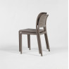 Chaise BORA BISTROT polypro et fibre de verre empilable - Tortora