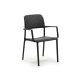 Fauteuil BORA polypro et fibre de verre empilable - Anthracite