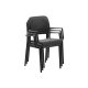 Fauteuil BORA polypro et fibre de verre empilable - Anthracite