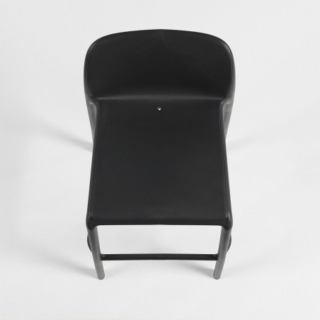 Tabouret FARO polypro et fibre de verre empilable - Anthracite