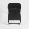 Tabouret FARO polypro et fibre de verre empilable - Anthracite