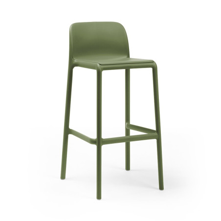 Tabouret FARO polypro et fibre de verre empilable - Agave