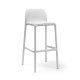 Tabouret LIDO polypro et fibre de verre empilable - Blanc