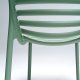 Chaise DOGA en fibre de verre empilable - Menthe