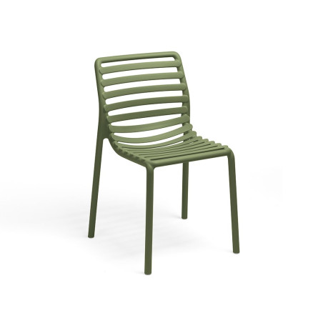 Chaise DOGA en fibre de verre empilable - Agave