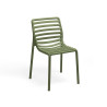 Chaise DOGA en fibre de verre empilable - Agave