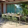 Chaise DOGA en fibre de verre empilable - Agave
