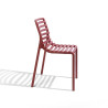 Chaise DOGA en fibre de verre empilable - Marsala