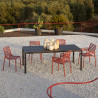 Chaise DOGA en fibre de verre empilable - Marsala