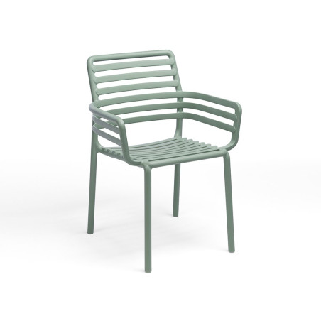 Fauteuil DOGA en fibre de verre empilable - Menthe