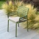 Fauteuil DOGA en fibre de verre empilable - Agave