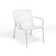 Fauteuil Relax DOGA en fibre de verre empilable - Blanc