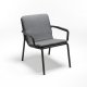 Fauteuil Relax DOGA en fibre de verre empilable - Anthracite