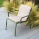 Fauteuil Relax DOGA en fibre de verre empilable - Agave