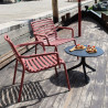 Fauteuil Relax DOGA en fibre de verre empilable - Marsala
