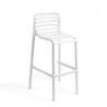 Tabouret DOGA en fibre de verre empilable - Blanc