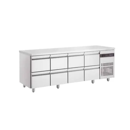 Table gastronorme GN 1/1 dessus inox 421 L froid ventilé 0 à +10° C