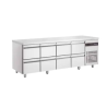 Table gastronorme GN 1/1 dessus inox 421 L froid ventilé 0 à +10° C