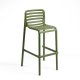Tabouret DOGA en fibre de verre empilable - Agave