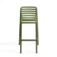 Tabouret DOGA en fibre de verre empilable - Agave