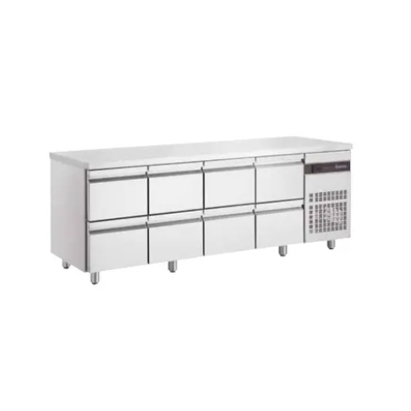 Table gastronorme GN 1/1 dessus inox 571 L froid ventilé 0 à +10° C